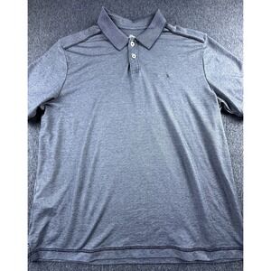 Tommy Bahama Shirt Men's X-Large Gray‎ Heathered Polo Short Sleeve Pullover